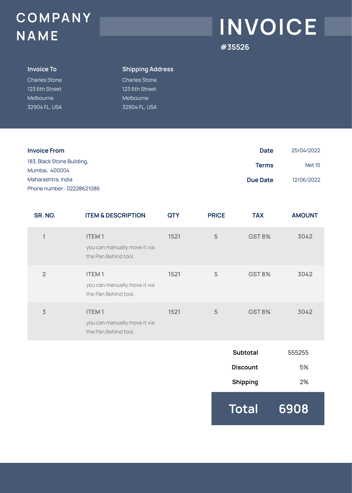 greyinvoicebuilderTemplate